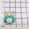 Acessórios de Coruja Brilhantes de Desenho Animado Resina DIY Grampo de Cabelo Case de Celular Fivela de Sapato de Carro Elétrico Patch Venda por Atacado