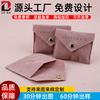 Bolsa de terciopelo de doble cara con cierre a presión para joyería, Bolsa de terciopelo con tapa abatible dorada y plateada para joyería, Bolsa suave de terciopelo con tapa abatible para joyería, Hecho a medida