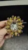 Broche de Acrílico da Moda para Mulheres, Alfinete Eletrodepositado em Liga, Broche Acessório de Roupa