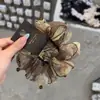 Accesorio para el cabello moderno y versátil, scrunchie de cristal de alta gama, accesorio diario para peinar el cabello, banda elástica para hacer moños