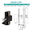 Lwx60 Cremallera de Engranajes de Carrera Larga Deslizador de Ajuste Fino Canal de Cola de Cola Eje X/Z Soporte de Cámara Deslizador para Máquina de Cribado CCD