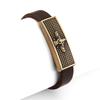 Pulsera de Cuero Retro Estilo Punk Transfronterizo Pulsera para Hombre y Mujer Personalizada Calle Hip-hop Moda Joyería de Mano Cuerda de Mano Pulsera