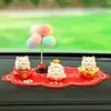 Nuevos Adornos de Gato de la Suerte Mini Estilo Chino para Coche Gatito Lindo de Dibujos Animados Decoraciones para la Consola Central Nuevos Adornos para Coche