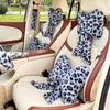 Producto Nuevo de Invierno Almohada Cervical para Reposacabezas de Coche Cojín para Asiento de Coche Transfronterizo Estampado de Leopardo Decoración de Coche Soporte Lumbar