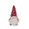 Boneco de Natal transfronteiriço, boneco gnomo com chapéu de tricô luminoso, decoração de velho com barba de pelúcia, presente de feriado