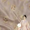 Conejo de Jade KoiNuevo Chaleco de Tela Hanfu Estilo Chino Falda Ma Mian Ropa Formal Color Tejido Jacquard Brocado Tela