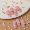 Nuevas Joyas de Aleación de Trenzas Pequeñas Rizadas Famosas de Internet Accesorios Metálicos para Uñas Estilo Punk Decoraciones Pequeñas para DIY