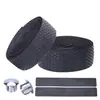 Guidão com padrão de mountain bike com alça de bicicleta de estrada, alça de silicone em favo de mel antiderrapante, alça de absorção de choque, equipamento de ciclismo