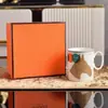 Taza de Porcelana de Hueso Creativa Europea Británica Taza de Agua Taza para el Té de la Tarde el Desayuno Cerámica Taza de Pista de Obstáculos Ecuestre Regalo