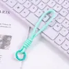 Llavero Colgante Creativo Correa para Teléfono Cierre de Resorte Tejido a Mano Botella de Agua Píxel Adorno Sencillo Accesorios