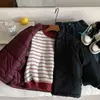 Casaco de Inverno Kino Infantil Acolchoado de Algodão Roupa Quente Jaqueta Acolchoada de Algodão Espessa Estilo Coreano para Menino Roupa Infantil Espessa Jaqueta Acolchoada de Algodão Casual