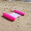 Novo Produto Transfronteiriço Inflável Flutuante Clipe de Rede para Água Encosto Dobrável Piscina Cama Flutuante Água Boia Três Tubos Cama Inflável