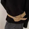 Riñonera Versátil de Gama Alta con Cinturón Ancho 2025 Decorativa Retro Marrón Nuevo Estilo Cinturón para Mujer Gamuza Estilo Coreano Bolso de Falda