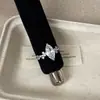 Anillo Abierto de Circonita Marquise Super Brillante para Mujer, Lujo Ligero, Gama Alta, Elegante, Moderno, Versátil