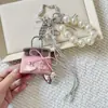 Azul Dením Fresco Dulce Forma Linda de Gato Kt Bolso Colgante Decorativo para Mochila Escolar Cadena Colgante Accesorios Coreanos Ins para Niña