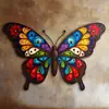 Colgantes y adornos de decoración de pared de hierro forjado transfronterizos, artesanías de metal, venta directa del fabricante, siluetas cortadas con láser y pintadas con UV