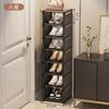Sapateira simples Porta doméstica Multicamadas Economia de espaço Pequeno armário estreito para sapatos Dormitório Armazenamento Artefato Lacuna Rack de armazenamento Caixa de sapatos