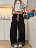 Jeans Retro de Lunares de la Calle Principal Americana para Hombres y Mujeres, Marca de Moda Ajuste Holgado Diseño Lavado Casual Versátil Pantalones Largos