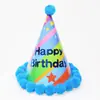 Chapéu de aniversário dourado transfronteiriço decoração vários locais de festa de aniversário atmosfera adereços de foto de chapéu de aniversário