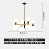 Estilo Escandinavo Simples Moderno Restaurante Sala de Jantar Quarto LED Popular Feijão Mágico Multi-Cabeça Lâmpada Bola Redonda Sala de Estar Lustre