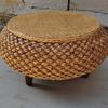 Mesa Kang tejida de ratán Mesa simple para ventana mirador Mesa de centro pequeña Dormitorio Balcón Estancia Mesa redonda pequeña Lujo ligero Tatami Mesa pequeña