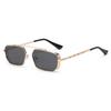 Gafas de Sol Estilo Punk Metálico Jamie con Montura Cuadrada Hueca para Mujer, Gafas de Sol Punk con Doble Puente y Lente Oceánica para Hombre 3550