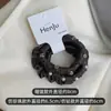 Anillo de Intestino de Perla Plisado de Satén Estilo Coreano Goma para el Cabello Coleta Girly Goma para el Cabello Elegante de Alta Clase Moño Recogido Goma para el Cabello
