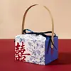 Cajas de Dulces de Alto Nivel y Elegantes de Nuevo Estilo Chino para Bodas, Cajas de Regalo para Recuerdos de Boda, Empaque, Cajas de Bolsas para Dulces de Boda al por Mayor