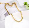Pulseira de Ouro 18K e Aço Titânio Cauda de Fênix Completa Simples Feminina Cor Ouro Moda Clássico Presente de Feriado para Namorada com Acessórios