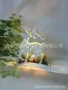 Plywood Navideño de Madera, Copo de Nieve, Árbol de Navidad, Iluminación LED, Adornos, Iluminación Creativa de Plywood Ensamblado