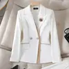 Blazer Feminino Mais Vendido na Amazon Transfronteiriço, Traje Formal para Provas de Arte, Estilo Deusa Profissional e Elegante, Conjunto de Terno para Salão de Beleza