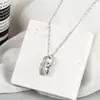 Collar Texturizado de Anillos Entrelazados para Mujer Lujo Ligero Nicho Sentido de Diseño de Alta Gama 2022 Nuevo Regalo de San Valentín para Novia