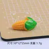 Juguetes de Comida Vegetal Estéreo Simulados Accesorios para Joyería Hechos a Mano DIY Pegamento de Crema Resina Pequeños Accesorios Adornos para Pasadores Materiales