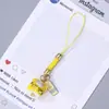 Colgante de llavero de cuentas de rompecabezas, colgante de gato de la suerte de cerámica pintada, llavero con etiqueta de mensaje de bendición, cadena para teléfono, pequeño adorno