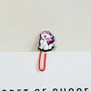 Clipes de papel de borracha macia em PVC de gato e cachorro de desenho animado fofo, material de papelaria criativo para estudantes, clipes de fichário coloridos, marcadores de página para escritório e documentos