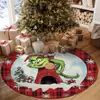 Falda Decorativa para Árbol de Navidad Venta Caliente Transfronteriza Hombre de Jengibre Alfombra para Árbol de Navidad Adornos Manualidades Fabricantes Stock al por Mayor