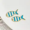 Estilo Ins Estilo Coreano Estilo Marino Estrella de Mar Pez Pequeño Goteo de Aceite Colgante DIY Collar Colgante Joyería para Orejas Accesorios Material