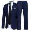 Terno masculino transfronteiriço 2022 Four Seasons New Business Professional formal wear noivo padrinho cor sólida terno de duas peças masculino