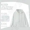 Sudadera con capucha y cremallera de algodón Sea Island de alta gama, logo personalizado, ropa de trabajo Otoño/Invierno, manga larga, uniforme de clase, impresión personalizada, ropa de trabajo, sudadera con capucha