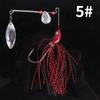 Cebos de Pesca para Barba con Forma de Gota de Agua al por Mayor 14.2g 17g Spinnerbait Compuesto Anti-Enganche Señuelo Falso Biónico Señuelo para Lubina Señuelo de Pesca en Mar