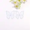 Direto da fábrica grande malha bordado de seda dourada borboleta diy materiais feitos à mão acessórios decorativos para roupas adesivos de tecido de borboleta