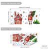 Dj6094 Modelo Nuevo Casa Pequeña de Papá Noel Pegatina Electrostática para Ventana Decoración para Ventanas de Sala de Estar y Dormitorio Pegatina Electrostática Autoadhesiva
