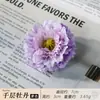 Flores artificiales de tono morado, abanico de novia, linterna de festival, pasador DIY, birrete de graduación, kit de materiales para tocado