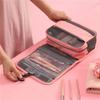 Fábrica de Origen Personalizado Plegable Bolsa de Aseo Colgante Repelente al Agua Rosa Bolsa de Aseo Almacenamiento para el Cuidado de la Piel Bolsa Cosmética