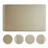 En Stock Manteles Individuales Cuadrados de PVC Estilo Nórdico con Hilo Dorado Estampado de Seda Manteles Individuales Occidentales a Prueba de Aceite Manteles para Mesa de Comedor China Diseño Simple Resistente al Calor