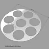 Cubo para Cocinar Fideos con Tablero Divisor de Múltiples Agujeros para Uso Comercial, Separador de Placa de Múltiples Agujeros para Fideos Secos Calientes y Dumplings, Red para Separación de Residuos