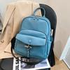 Bolsa Estilo Western Feminina 2022 Nova Moda Estilo Coreano Moda Cor Sólida Moda Feminina TEXTURA Bolsa de Ombro Mochila de Grande Capacidade
