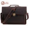 Bolsa de Mão Couro Crazy Horse Bolsa Transversal Pasta Masculina Bolsa Masculina Negócios Retro Couro Genuíno Bolsa Masculina Atacado