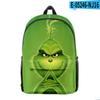 Venta Directa Transfronteriza Nuevo Monstruo Verde de Piel Grinqi Periférico Impresión Digital 3D Mochila de Tendencia Europea y Americana