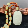 Colgante Animales del Zodiaco Doce Animales Material Viejo Boca Amarilla Ruoqiang Xinjiang Colgante de Jade Unisex Tallado a Mano